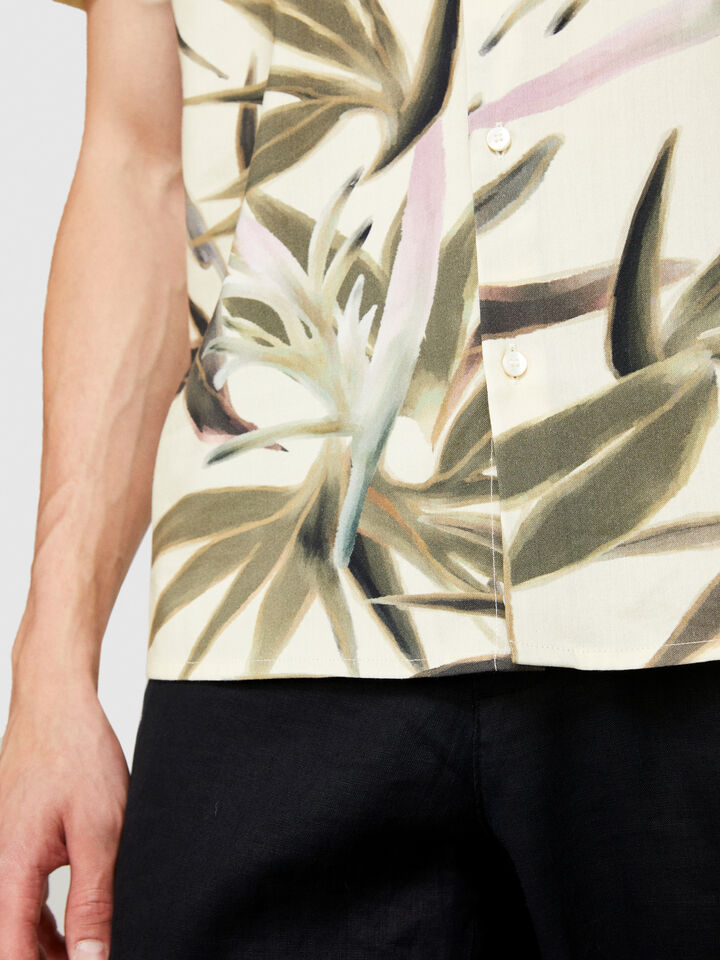 Short sleeve printed shirt - men's slim fit shirts - Multi-color | Sisley image number 5